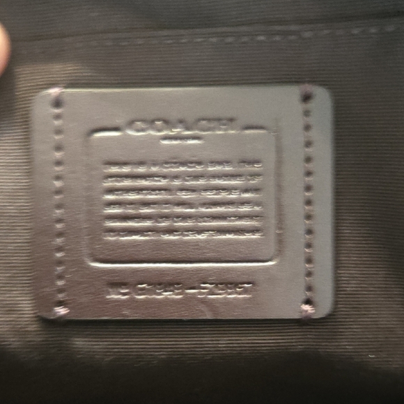 Coach Pink Leather Shoulder Bag with Gold Accents - Picture 5 of 10